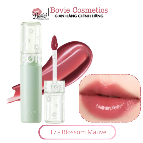 Son Tint Bóng Thuần Chay, Ẩm Mọng, Bền Màu FOIF Juicy Fit Tint