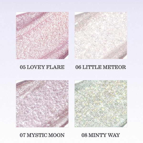 Gel Nhũ Mắt Lấp Lánh, Bền Màu, Lâu Trôi Romand The Universe Liquid Glitter