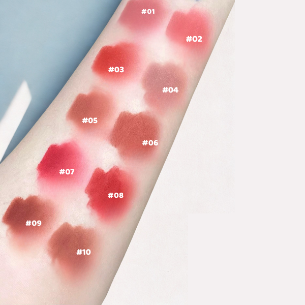 Son Bóng AZTK 2 Đầu Candy Double Touch Lipgloss Đầu Son Bùn Mờ Đầu Son Bóng Tráng Gương 1.7ml+1.7ml