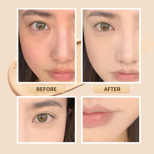 Kem nền GOGO TALES mỏng mịn che khuyết điểm tự nhiên Light Transparent Makeup Holding Liquid Foundation GT518