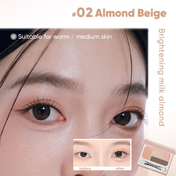 Bảng mắt Judydoll 4 ô kèm bắt sáng JudydoLL Under Eyeshadow Palette 3.2g