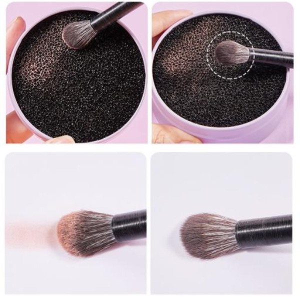 Hộp phủi cọ khô, giặt cọ khô cấp tốc Halomi dụng cụ làm sạch cọ dễ dàng thao tác