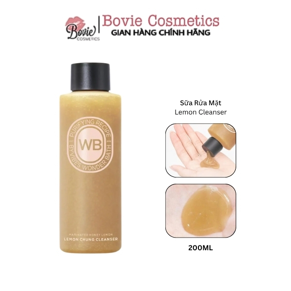 Sữa Rửa Mặt Chanh Đường Đen Lemon Chung Cleanser 200ML