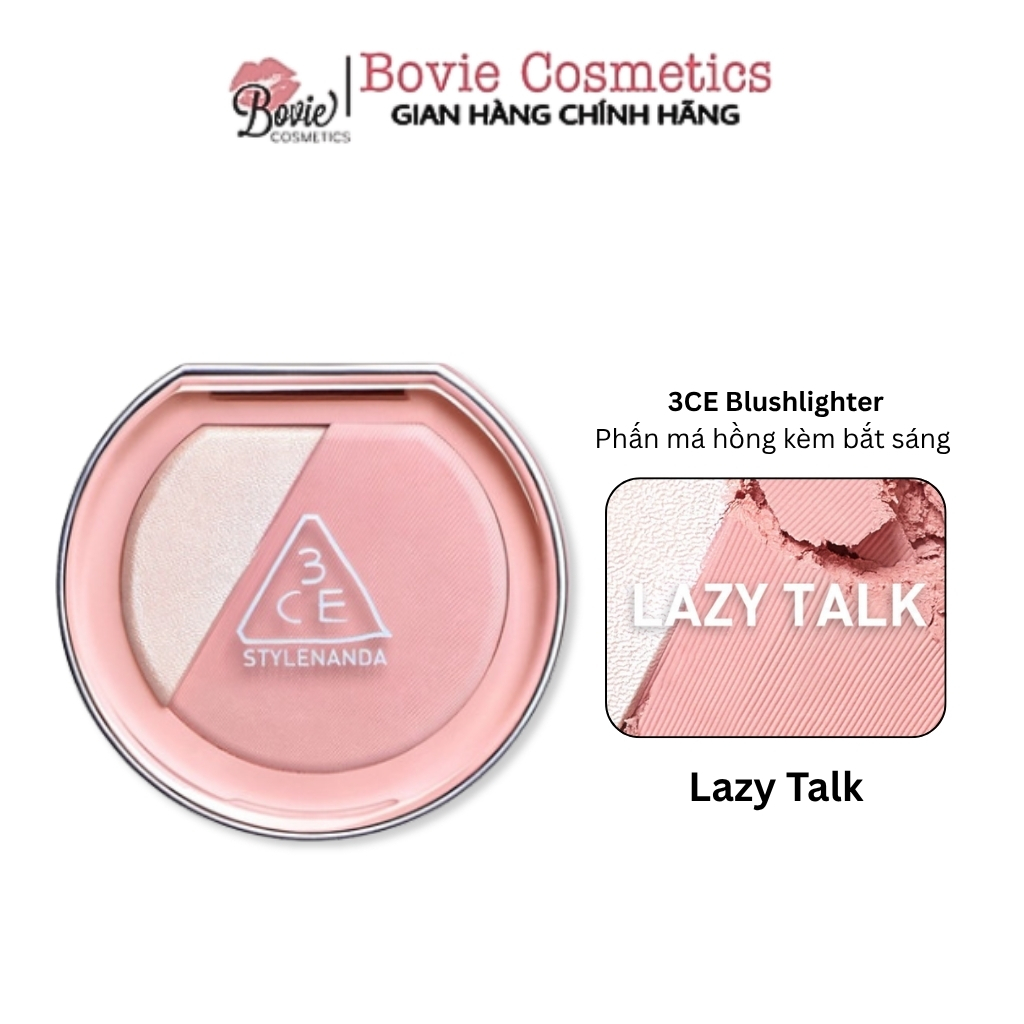 Phấn má hồng kèm bắt sáng 3ce blushlighter