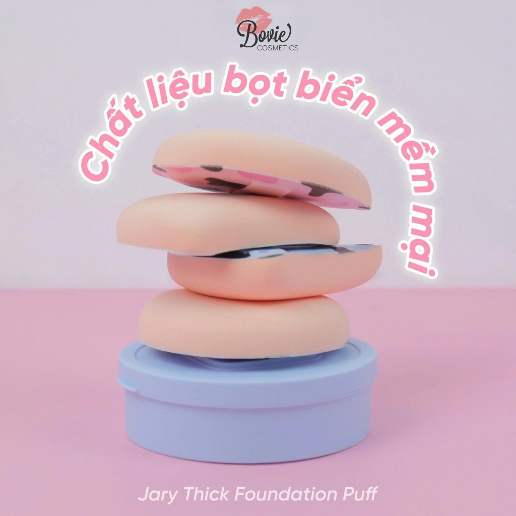 Mút tán kem nền dày Jary Thick Foundation Puff