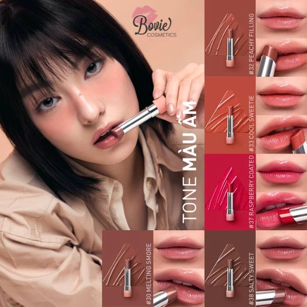 Son Bóng Dưỡng Môi Có Màu 3CE Glazy Lip Glow 5g