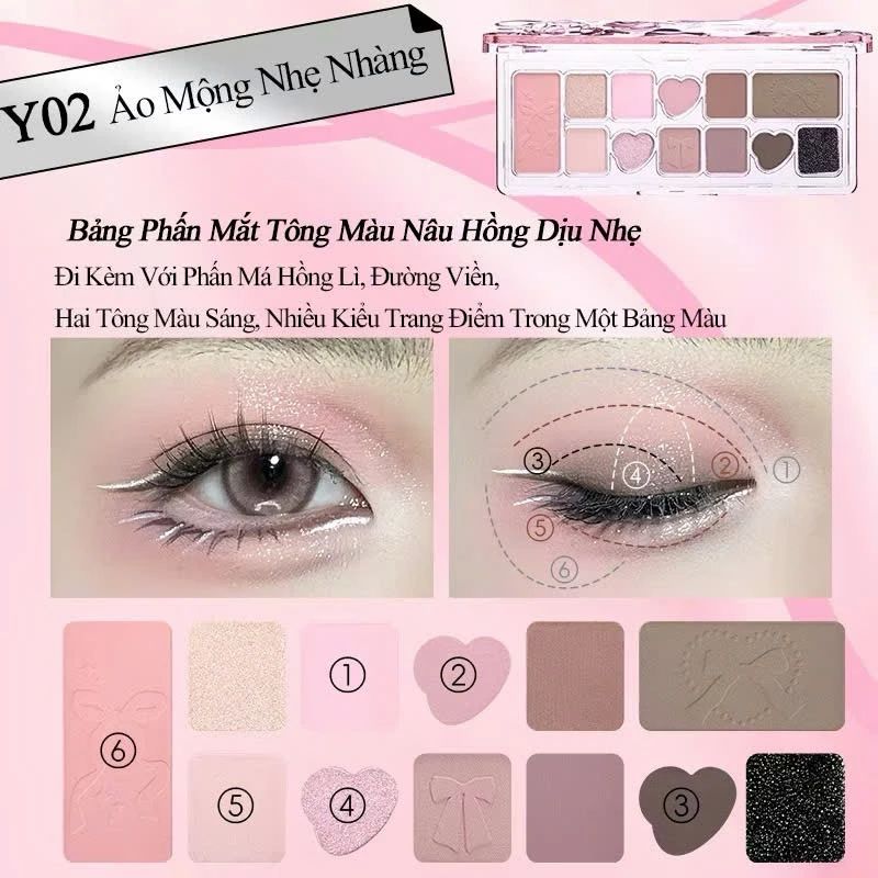 Bảng Phấn Mắt 12 ô VEECCI VC049