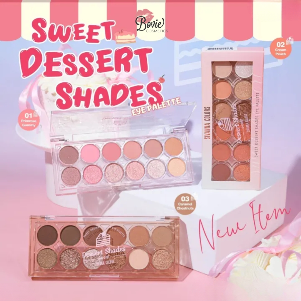 Bảng Mắt 12 Ô Sivanna Colors Sweet Dessert Shades Eye Palette - HF725 13.6g