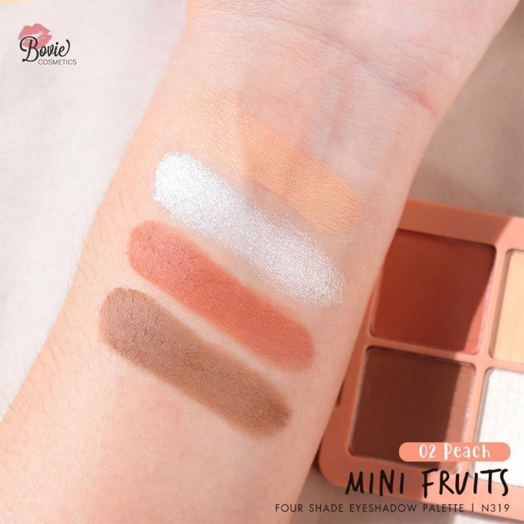 Phấn Mắt Nhũ Lì Nee Cara Tông Hồng Dâu San Hô N319