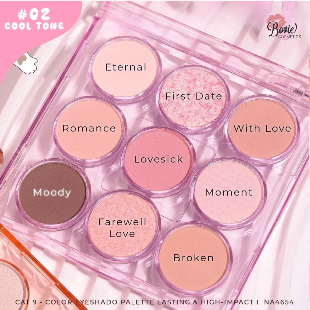 Phấn Mắt Nee Cara CAT 9 Ô Phấn Mịn Lâu Trôi- NA4654