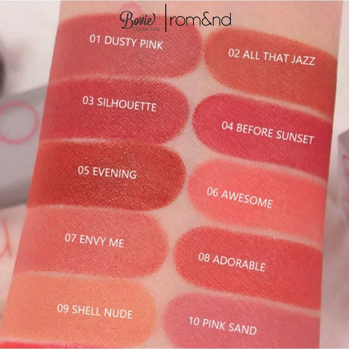 Son thỏi Romand New Zero Matte Lipstick