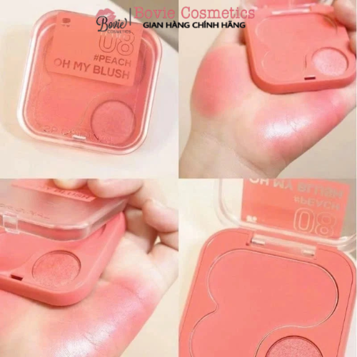 Phấn má hồng 2P Original Oh My Blush nhiều màu sắc 2in1