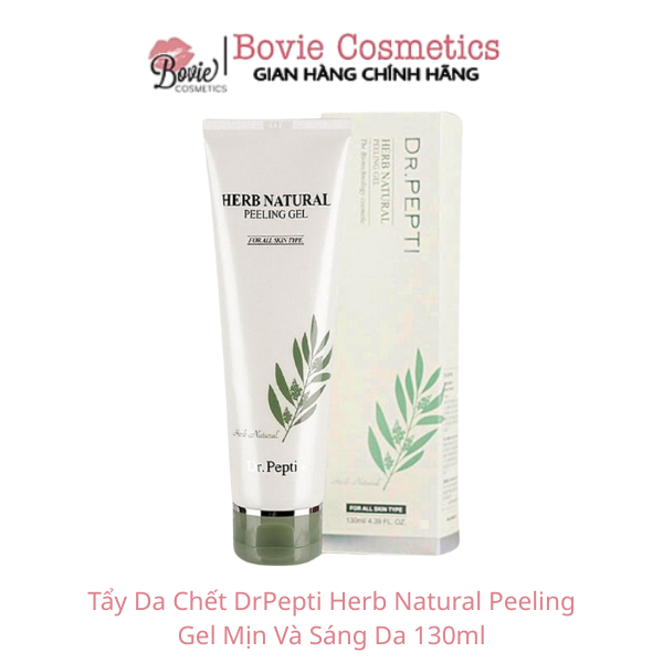 Tẩy Da Chết DrPepti Herb Natural Peeling Gel Mịn Và Sáng Da 130ml