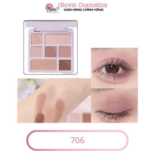 Bảng Phấn Mắt 7 ô Hold Live Paris Garden Eyeshadow Palette HL527