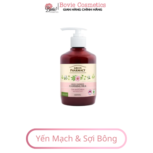 Dung dịch vệ sinh phụ nữ Làm Dịu Da, Giúp chống Khuẩn, Cân Bằng Độ pH  Green Pharmacy Anteka 370ml