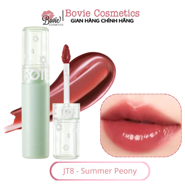 Son Tint Bóng Thuần Chay, Ẩm Mọng, Bền Màu FOIF Juicy Fit Tint