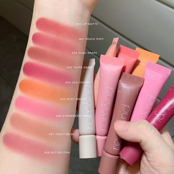 Son kem bùn Romand Color Lip Matte dạng tuýp