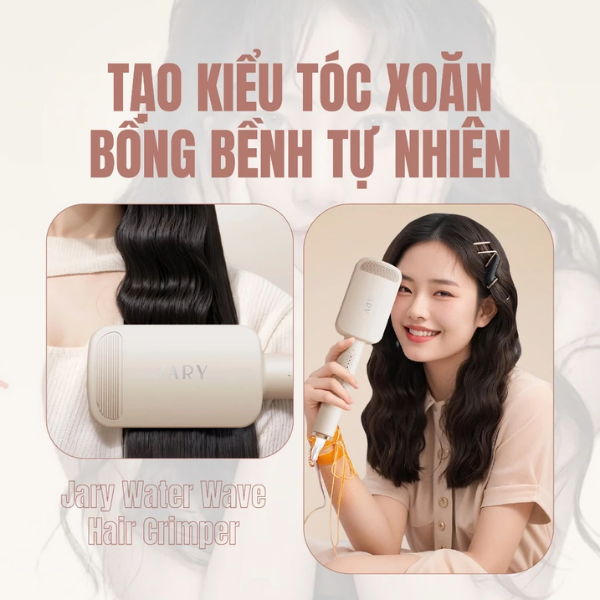 Máy Bấm Tóc Sóng Nước Jary Water Wave Hair Crimper Máy Uốn Sóng Tạo Kiểu Tóc