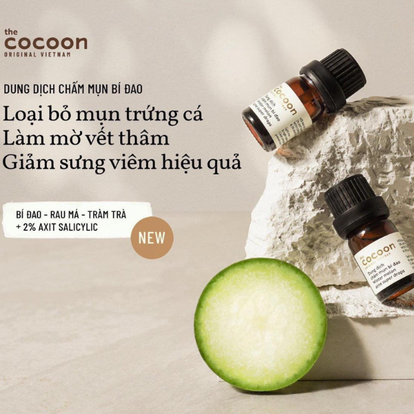 Dung dịch chấm mụn bí đao Cocoon sạch mụn & ngăn ngừa mụn 5ml
