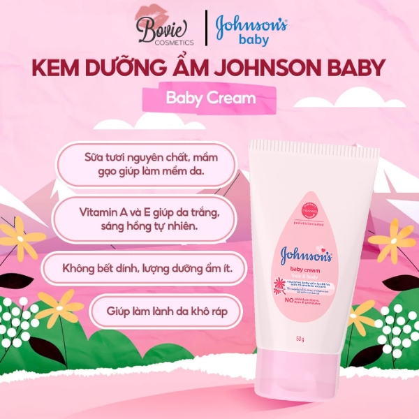 Kem Dưỡng Ẩm Mặt Và Cơ Thể Johnson's Baby Face & Body
