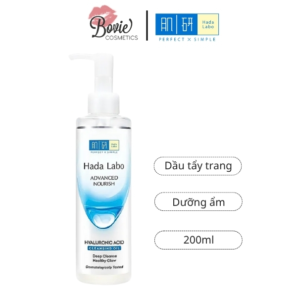 Dầu Tẩy Trang Hada Labo Dưỡng Ẩm Advanced Nourish Hyaluron Cleansing Oil 200ml