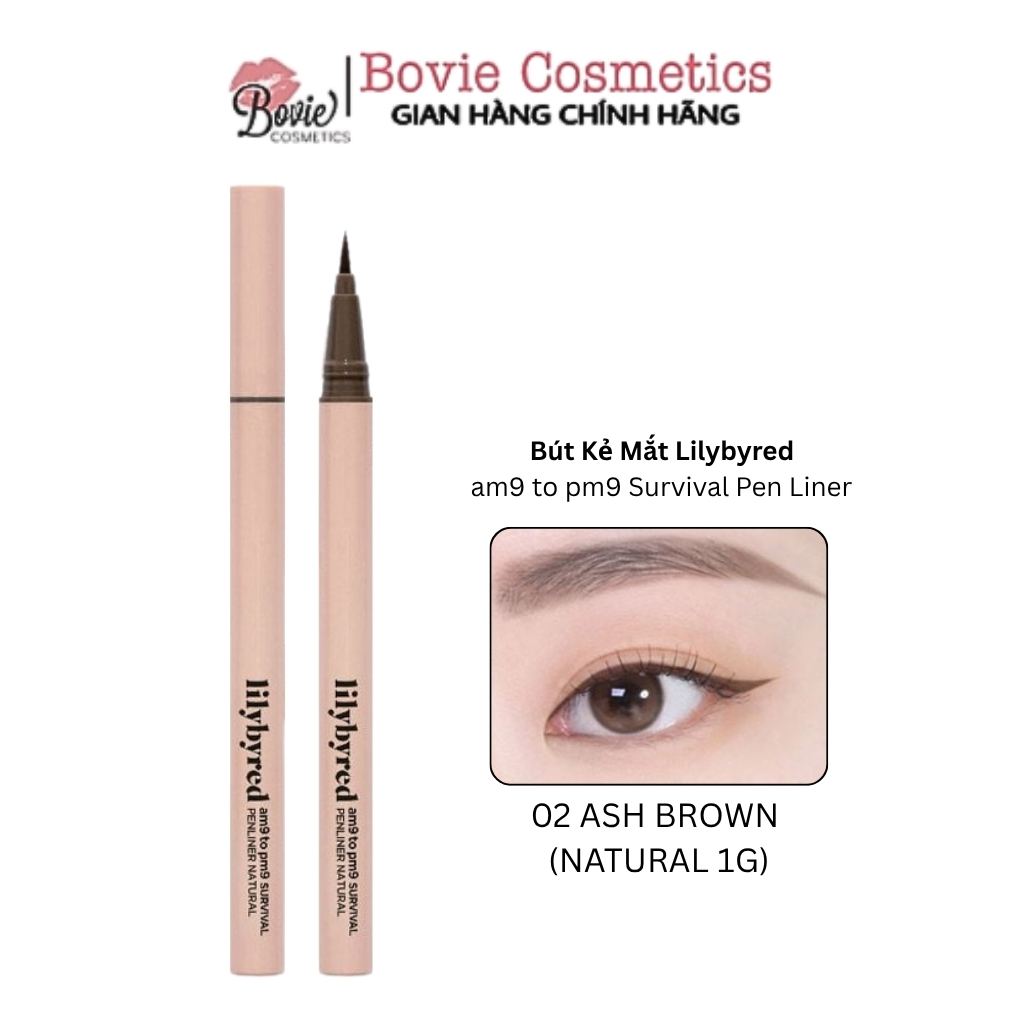 Bút Kẻ Mắt Nước Lilybyred Siêu Mảnh, Chống Trôi am9 to pm9 Survival Pen Liner