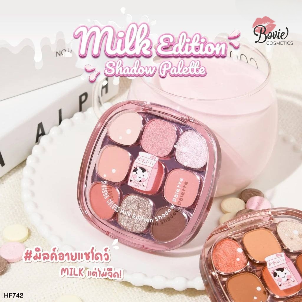 Bảng Phấn Mắt Sivanna Colors Milk Edition Eyeshadow Palette (HF742)