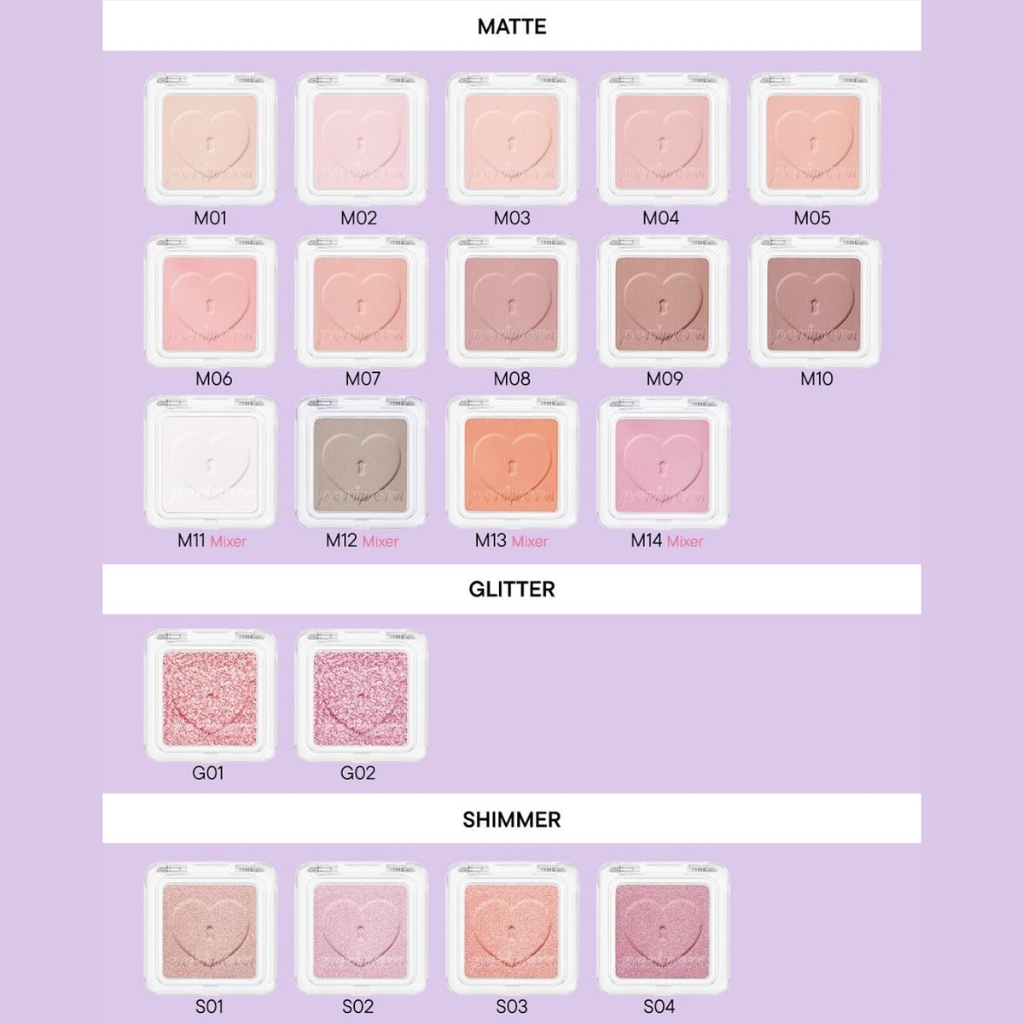 [PERIPERA] Phấn Mắt Đơn Tiện Lợi PERIPERA Heart Pocket Single