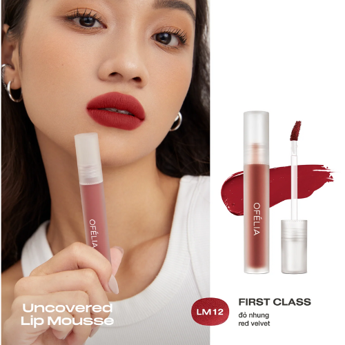 Son kem lì mịn OFÉLIA Uncovered Lip Mousse