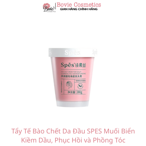 Tẩy Tế Bào Chết Da Đầu SPES Muối Biển Kiềm Dầu, Phục Hồi và Phồng Tóc - Màu Cam