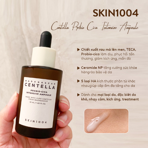 Tinh Chất Rau Má Lên Men Skin1004 Madagascar Centella Probio-Cica Intensive Ampoule