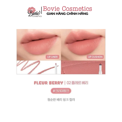 Chì Kẻ Viền Môi 2 Đầu IPKN Fluffy Lip Pencil