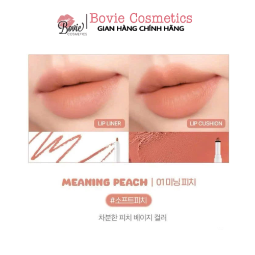 Chì Kẻ Viền Môi 2 Đầu IPKN Fluffy Lip Pencil