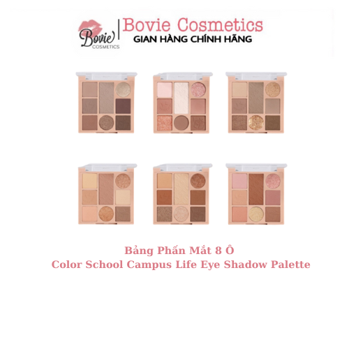 Bảng Phấn Mắt 8 Ô Color School Playing magic cube eye shadow plate