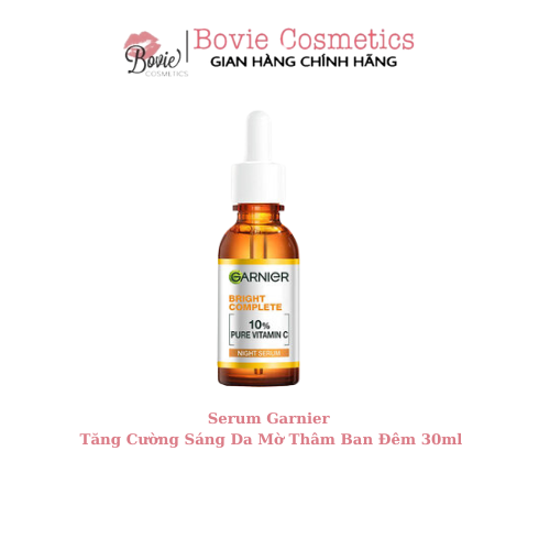 Tinh Chất Garnier Tăng Cường Sáng Da Mờ Thâm Ban Đêm 10% Vitamin C Bright Complete Overnight