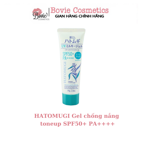 Gel Chống Nắng Hatomugi Nâng Tông & Dưỡng Ẩm Da