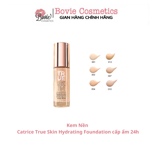 Kem Nền Catrice True Skin Hydrating Foundation cấp ẩm 24h