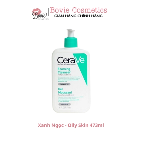 Sữa Rửa Mặt Tạo Bọt CeraVe Foaming Cleanser dành cho da thường đến da dầu