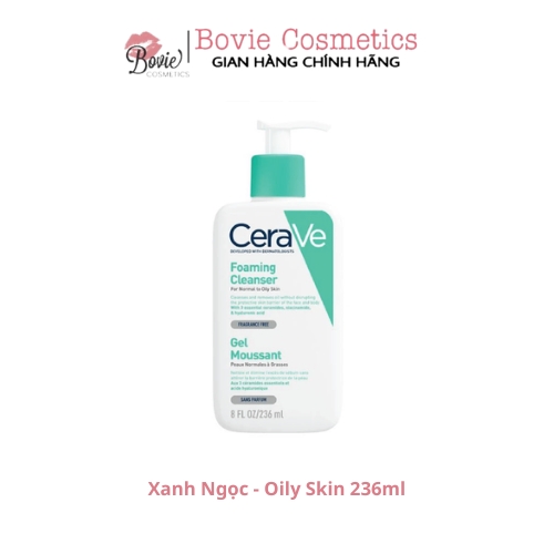 Sữa Rửa Mặt Tạo Bọt CeraVe Foaming Cleanser dành cho da thường đến da dầu