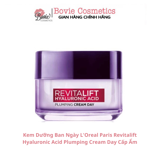 Kem dưỡng siêu cấp ẩm căng mượt da và giảm nếp nhăn L'Oreal Paris Revitalift 1.5% Hyaluronic Acid 50ml- Vạch đỏ