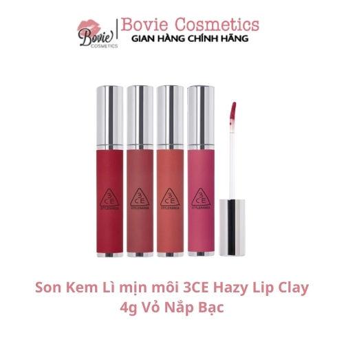 Son Kem Lì mịn môi 3CE Hazy Lip Clay
