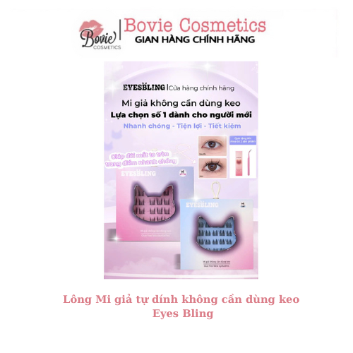 Mi giả tự dính không cần dùng keo EyesBling- thế hệ mới có thể tái sử dụng nhiều lần (bao bì mới cải tiến hơn)
