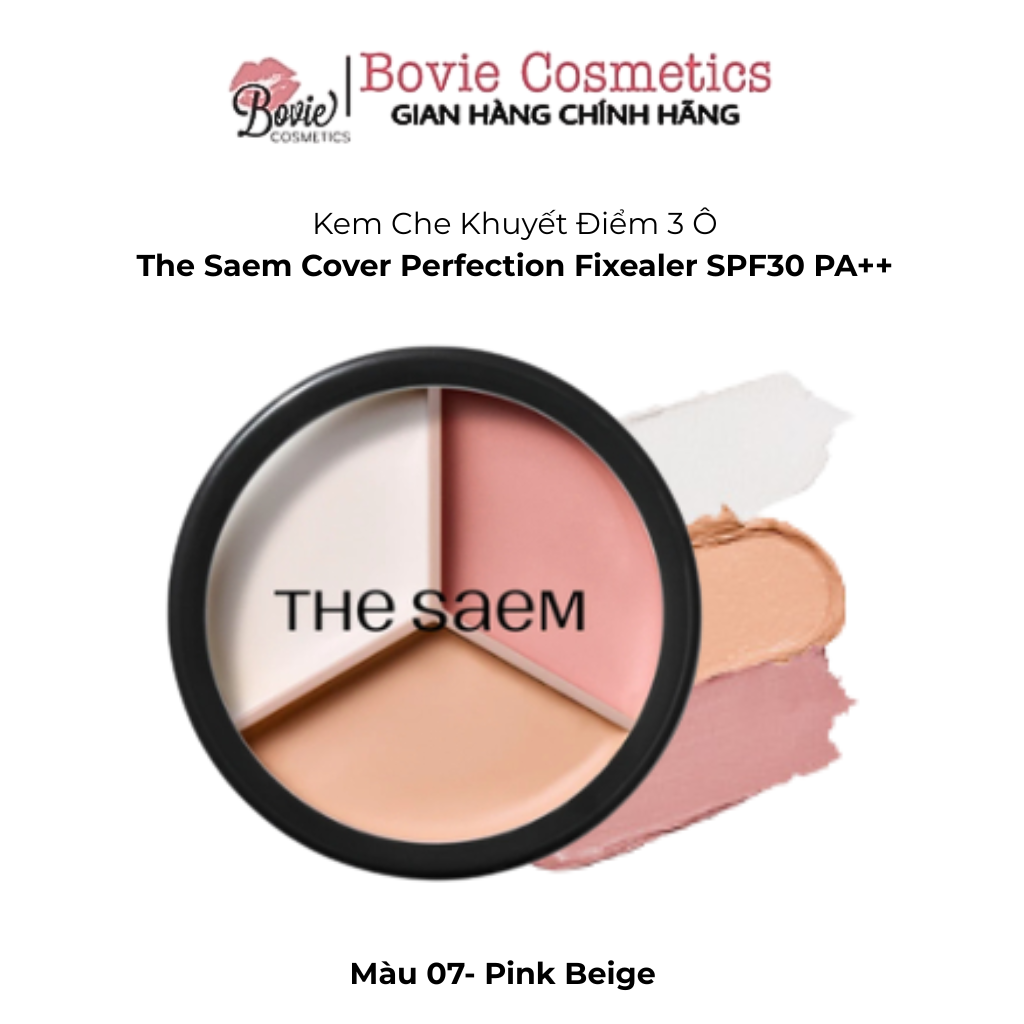 Bảng che khuyết điểm triệt sắc 3 ô đa năng The Saem