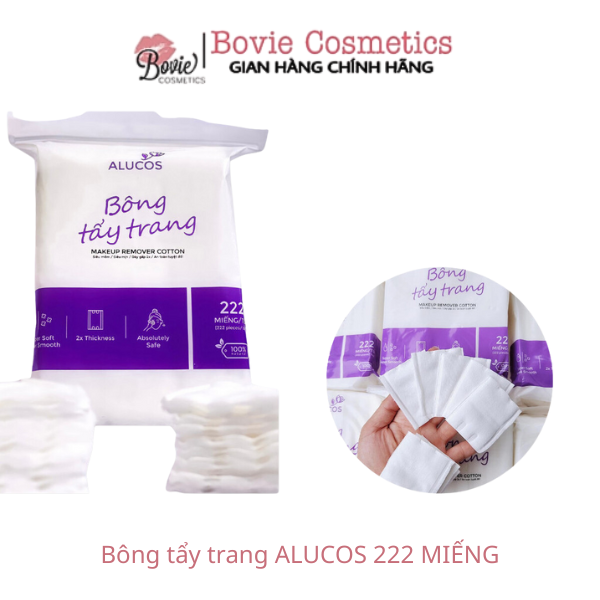 Bông tẩy trang ALUCOS 222 MIẾNG