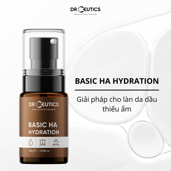 Serum HA Drceutics Basic Hydration  giúp kiểm soát dầu nhờn cấp ẩm cho làn da mịn màng