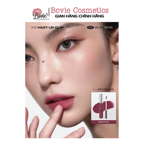Son Kem Lì mịn môi 3CE Hazy Lip Clay