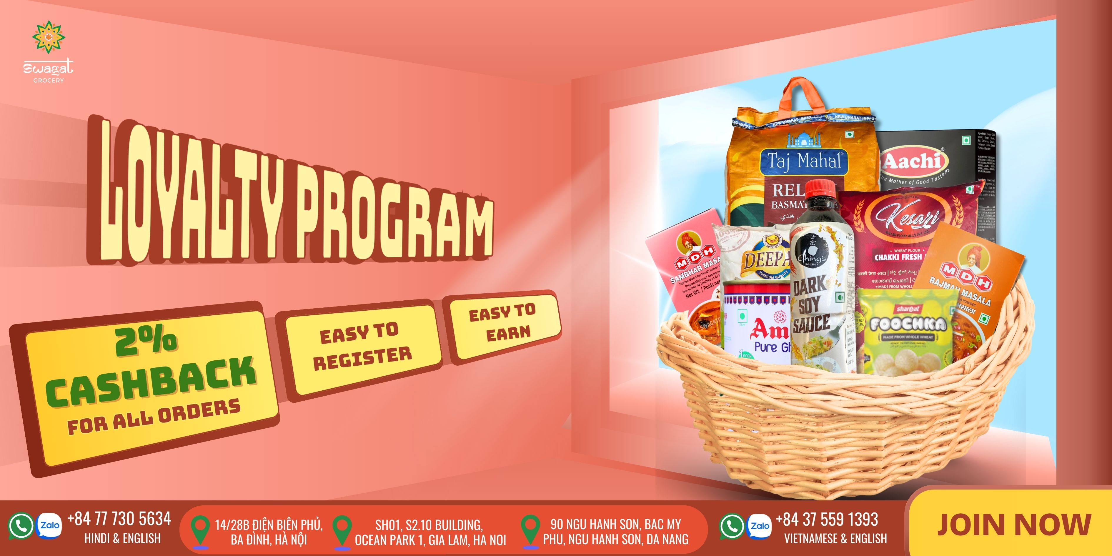 Swagat loyalty program - earn points while shopping, enjoy exclusive rewards