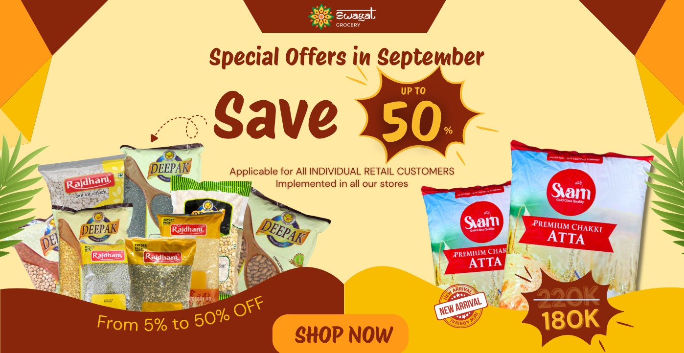 KHUYẾN MÃI ĐẶC BIỆT THÁNG 9 - GIẢM GIÁ LÊN ĐẾN 50%