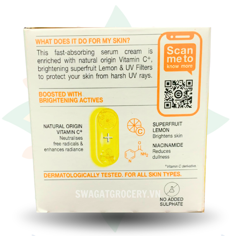 Kem Dưỡng Tinh Chất Vitamin C Garnier Bright Complete Vitamin C Serum Cream 30ml