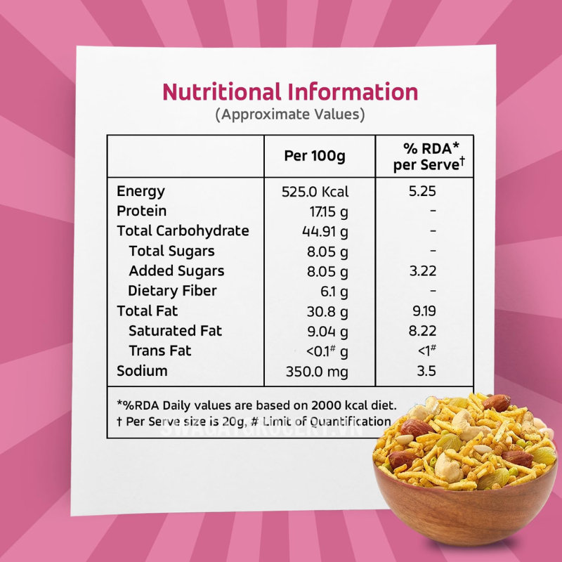 Bánh Snack HALDIRAM DRY FRUIT MIX 200GM